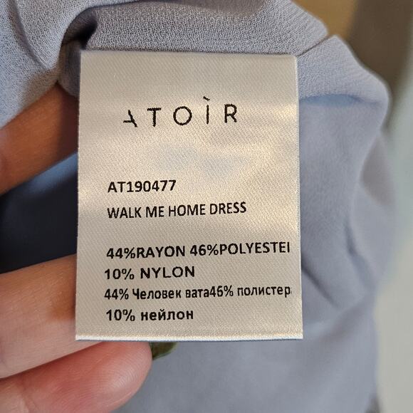 Atoir Walk Me Home Long Sleeve Cocktail Dress Chateau Grey Women's 2 - Picture 9 of 11